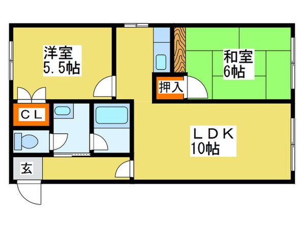 レスポールめぐみの物件間取画像